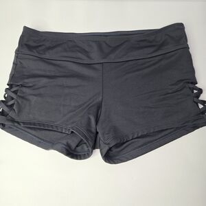 Kona Sol Black Women's Bike Shorts with Side Lattice